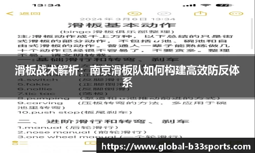 滑板战术解析：南京滑板队如何构建高效防反体系